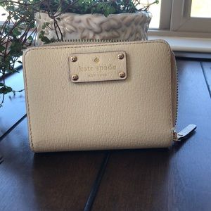 Kate Spade Cream Leather Wallet